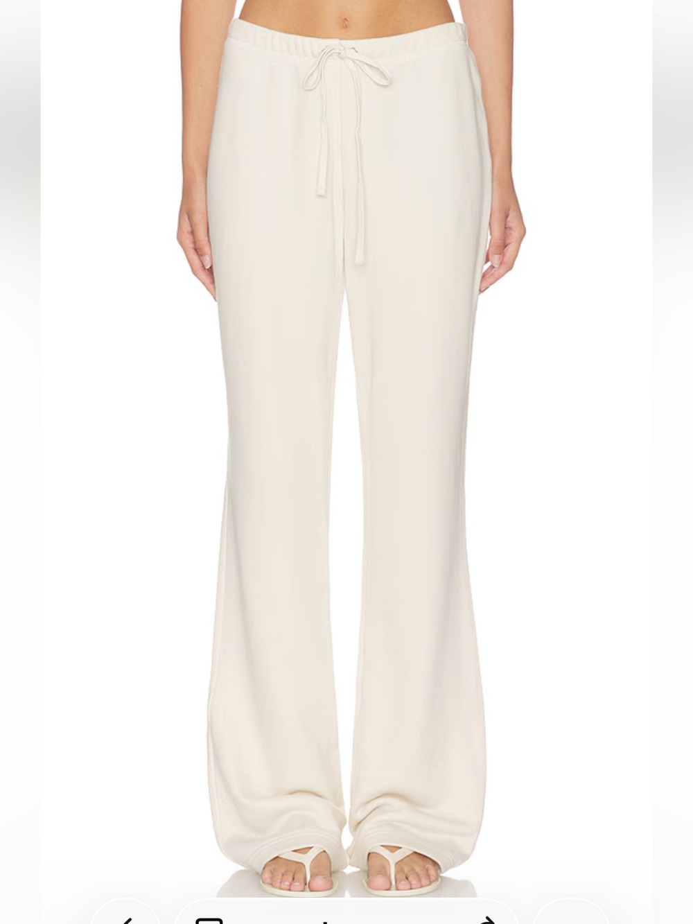 SKIMS NWT Drapey French Terry Straight Leg Pant - Buff